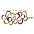 thumbnail image 4 of DecMode Multi Color Contemporary Spiral Crescent Moon Metal Wall Décor, 35"W x 20"H, 4 of 14