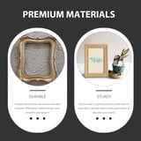 2 Pcs Mini Photo Frame Props Ornaments Home Decor Decorative Oval ...