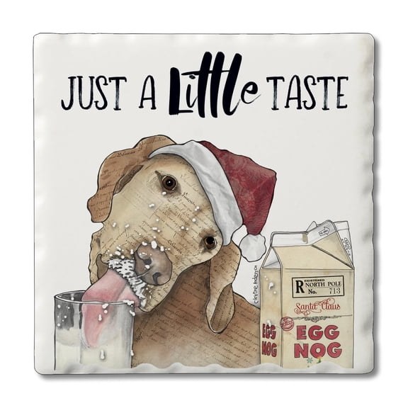 Thirstystone Just A Little Taste Dog Single Stone Tumbled Tile Coaster Create Your Own Set