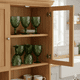 thumbnail image 4 of Juego 6 Copas de Vidrio Grueso con Diseño Diamante en Relieve, Capacidad 354 ml, Color Verde, 4 of 4