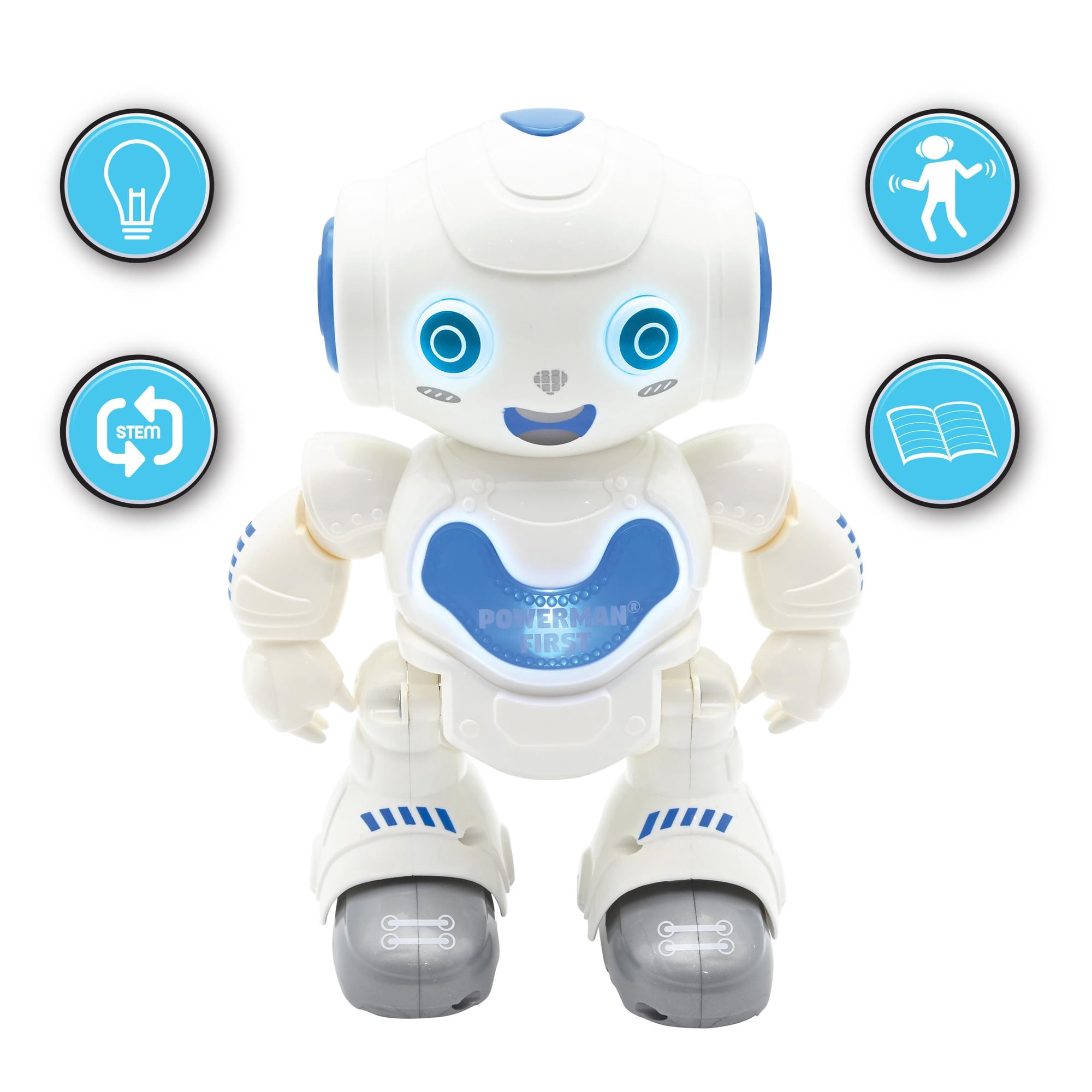 Lexibook Powerman First Smart Interactive Robot, Music, Dance, White