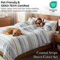 thumbnail image 5 of Coastal Stripes Reversible Duvet Cover Set, 5 of 9