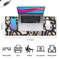 thumbnail image 5 of Long Mouse Pads for Desk,Dark Halloween Ghosts Skulls and Bats Desk Mats on Top Of Desks, Desk Mouse Pad Extra Large with 3mm Non-Slip Base and Stitched Edge for Gaming,Office,Work,Home 31.5"x11.8", 5 of 6