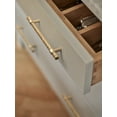 thumbnail image 4 of Goo-Ki 5''(128 MM) Hole Centers Champagne Bronze T Bar Cabinet Pulls, Luxury Zinc Alloy Cabinet Handles with Knurled for Dresser,Drawer,and Cupboard,6 Pack, 4 of 8