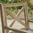 thumbnail image 2 of Noble House Pines 5 Piece Wooden Round Patio Dining Set in Gray, 2 of 6