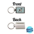 thumbnail image 4 of Boston Terrier Dog Standing Metal Rectangle Keychain, 4 of 7