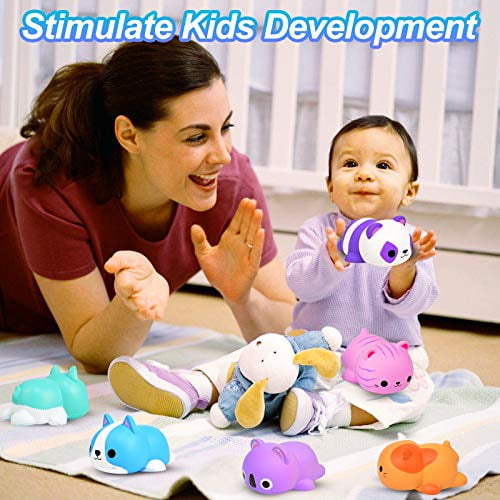 Mochi Squishy Toys FLY2SKY 30 Pcs Animaux Squishies Party Favors pour  Enfants Soulagement Du Stress Jouets Kawaii Animaux Stress Jouets Chat Anti-Stress  Squishy Jouets 