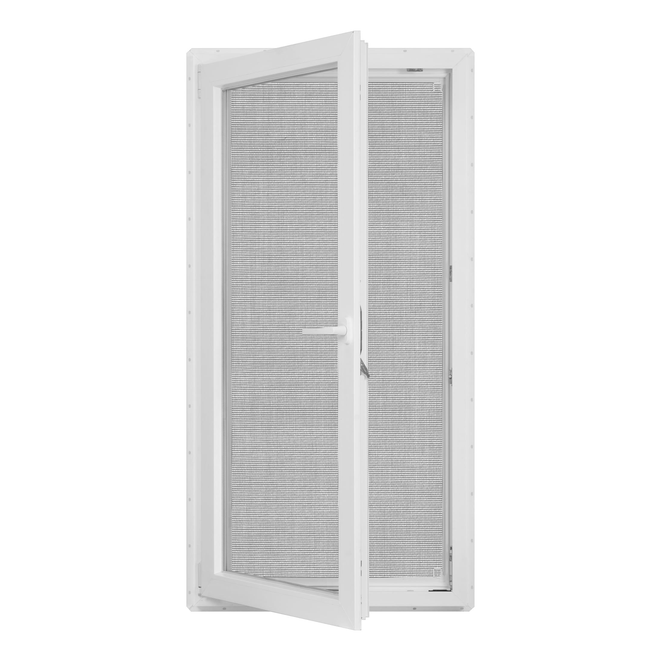 30 in. x 60 in. White Vinyl Double-Pane LowE3 Insulated Tilt & Turn European Window