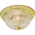 thumbnail image 2 of 60/6016-Nuvo Lighting-2 Light Flush Mount-13.25 Inches Wide by 5.5 Inches High-Polished Brass Finish, 2 of 2