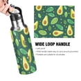 thumbnail image 2 of ALAZA Avocado Fruit Leaves Water Bottle Insulated Flask Stainless Steel Straw Lid 20 oz, 2 of 6