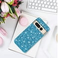 thumbnail image 2 of Compatible with Google Pixel 7 Pro Case Glitter Bling Google Pixel 7 Pro Phone Case for Girls Cute Bumper Shockproof Protective Cases (Blue), 2 of 14