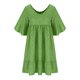 thumbnail image 5 of Vestido de Manga Corta para las Mujeres, Suelto Cuello Redondo Suéter Impresión Vestido de Moda Hecho de Poliéster Ligero para el Verano, Vestido de Verano para las Mujeres, 5 of 5