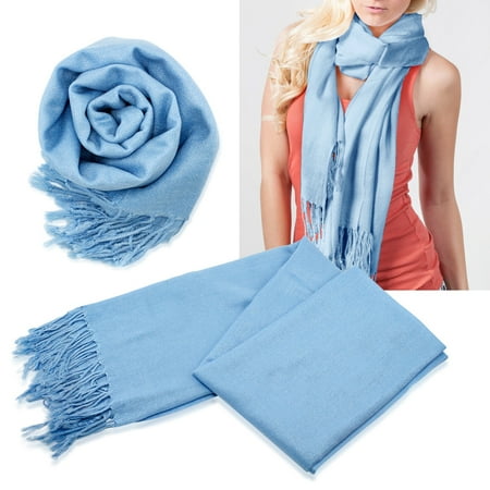 Fashion Women's Scarf Lightweight Long Scarfs Luxury Lady Classic Range Pashmina Silk Solid colors Wraps Shawl Stole Soft Warm Scarves For Women