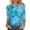 *20-Multicolor, variant on VBVC Women's 3/4 Sleeve Tie Dye Tops,Ladies Breathable Tunic T-Shirts,Spring Fall Basic Business Tees For Women,Multicolor,Size L