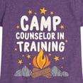 thumbnail image 3 of Instant Message - Camp Counselor In Training - Toddler & Youth Girls Short Sleeve Graphic T-Shirt, 3 of 6