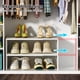 thumbnail image 3 of Organizador Extensible de Zapatos Cidaziya de 2 Niveles en Blanco, 3 of 8