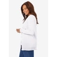 thumbnail image 3 of Woman Within Plus Size Perfect Long-Sleeve Cardigan Sweater, 3 of 6