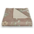thumbnail image 3 of Creative Products Butterflies On Maroon 50 x 60 Coral Fleece Blanket, 3 of 3