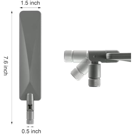 Cellular Trail Camera Upgrade Replacement RP-SMA Male Antenna Booster for Spypoint Link Micro EVO Tactacam Reveal Defend XB X Pro Reveal X Gen Stealth Cam Hunting 4G LTE Trail Camera 2-Pack