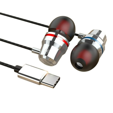 Motorola In Ear Earphones (USB Type-C In-Ear Headphones, Wired Earbuds Built-in HD Microphone Deep Bass Stereo Noise Cancelling High Definition Earphones for Motorola Moto Z/Z Droid Z/Force/Z Play, LeEco Le S3/Le Pro 3)