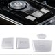 thumbnail image 2 of For Kia Carnival KA4 Aluminum Alloy Car Engine Start Stop Push Cover Handbrake Button Cover Trim Silver, 2 of 5