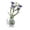 A 43#, variant on Small Flower Vase, Mini Glass Wall Hanging Vase with Artificial Purple Blooms, for Home Bathroom Kitchen Bedroom Decor