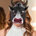thumbnail image 4 of KAKOWELY Máscara de cosplay moldeada de vaca, máscara de mascarada, máscara de cabeza de animal, accesorio para disfraz de cosplay, 4 of 5