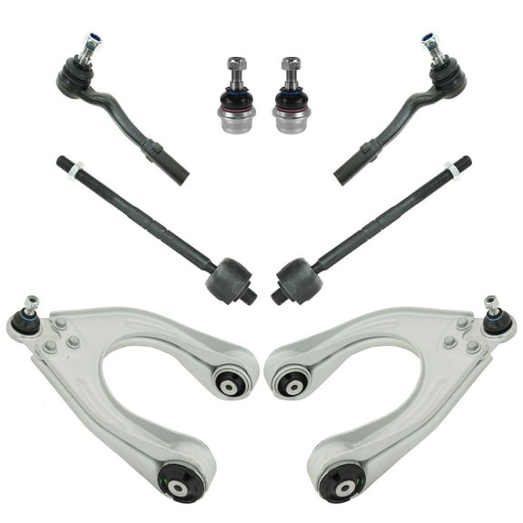 TRQ 8pc Steering Suspension Kit Upper Control Arms Tie Rods Lower Ball Joints PSA64857 Fits select: 2006 MERCEDES-BENZ E 350 WAGON, 2003-2005 MERCEDES-BENZ E 320