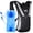 Black, variant on KUYOU Running Hydration Vest - Lightweight Insulated Hydration Backpack with 2L Water Bladder, Adjustable Chest Straps and Reflective Water Backpack for Running Marathon Race Hiking Cycling