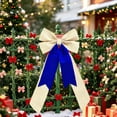 thumbnail image 6 of AUNVITO Multipurpose Decorative Bow Ornament, Smooth Fabric Bow Accessory, Reusable Pendant for Christmas Tree Wreath Gift Wrap Wedding Holiday Party Scene Decoration, 6 of 6