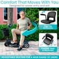 thumbnail image 5 of Vive 3-Wheel Mobility Scooter – Lightweight Electric Scooter for Seniors & Adults, Compact Folding Travel Design with Extended Battery, Charger & Basket, Silver, 5 of 9