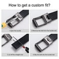 thumbnail image 6 of Eoperou Men Faux Leather Belt Micro Automatic Buckle Ratchet Track Belt Scratch-resistant Belt Fashion Accessories, 6 of 7