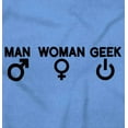 thumbnail image 2 of Man Woman Geek Geeky Cute Nerdy Gamer Zip Up Hoodie Men's Women's Brisco Brands X, 2 of 6