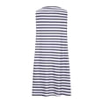 thumbnail image 7 of NXMZXB Summer Dresses for Women 2025 Loose Fit Casual Striped Sundresses Beach Cover Ups Sleeveless Crewneck Tshirt Swing Dress with Pockets Dark Blue S, 7 of 7