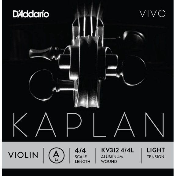 D'Addario Kaplan Vivo Violin G String, 4/4 Scale, Medium Tension