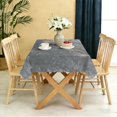 thumbnail image 5 of Rectangular Tablecloth 60x84 Inch – Waterproof Polyester Printed Table Cover, Wrinkle Resistant, Washable for Kitchen & Dining, Marble Liquid Print, 5 of 6