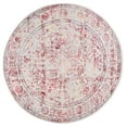 thumbnail image 3 of SAFAVIEH Brentwood Adams Oriental Area Rug, Ivory/Red, 6'7" x 6'7" Round, 3 of 12