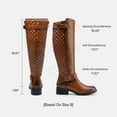 thumbnail image 2 of Dream Pairs Women's Wide Calf Knee High Riding Boots Low Heel Fall Tall Style, 2 of 6