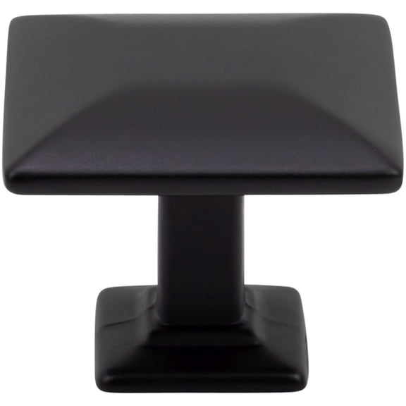 Designperfect DPA25S94KBLK 1-3/16" Square Cabinet Knob - Black