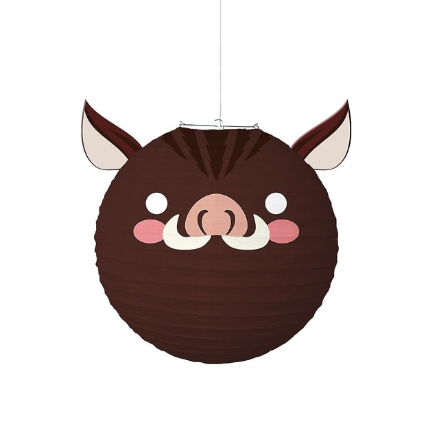 Farfi-linterna de animales con dibujos animados, accesorios decorativos de ambiente encantador, linterna de cabeza de Animal de bosque de papel para Festival