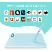 Parblo Intangbo X7 Drawing Tablet 7.2 x 4.5 Digital Graphic Tablets with Mode Switch, 6 Customised Keys, Battery-Free Stylus S01 Art Tablet for Art Digital Design, Work with Window/Mac, Android