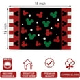 thumbnail image 2 of Christmas Placemats Set of 4, Red Black Green Xmas Polka Dots Table Place Mats, Winter Holiday Seasonal Kitchen Decor Home Decoration 12 x 18 Inch, 2 of 5