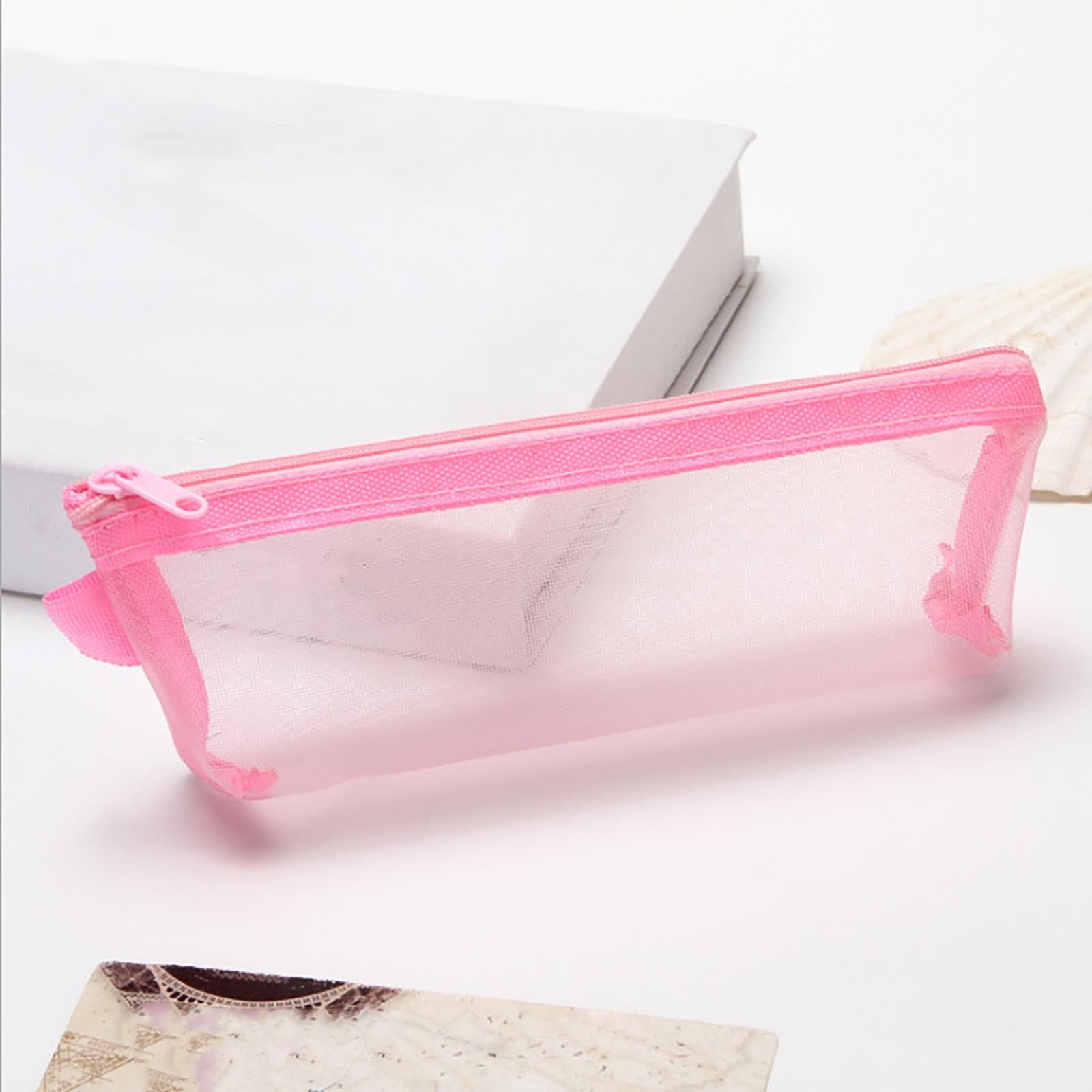 AURIGATE Mesh Zipper Pouch, Pencil Pouches Bulk, 8.3×3.5 Inch, Pencil