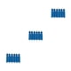 thumbnail image 3 of Molde para cubitos de hielo Inteprter CBP302864 de silicona Azul oscuro, 3 of 6