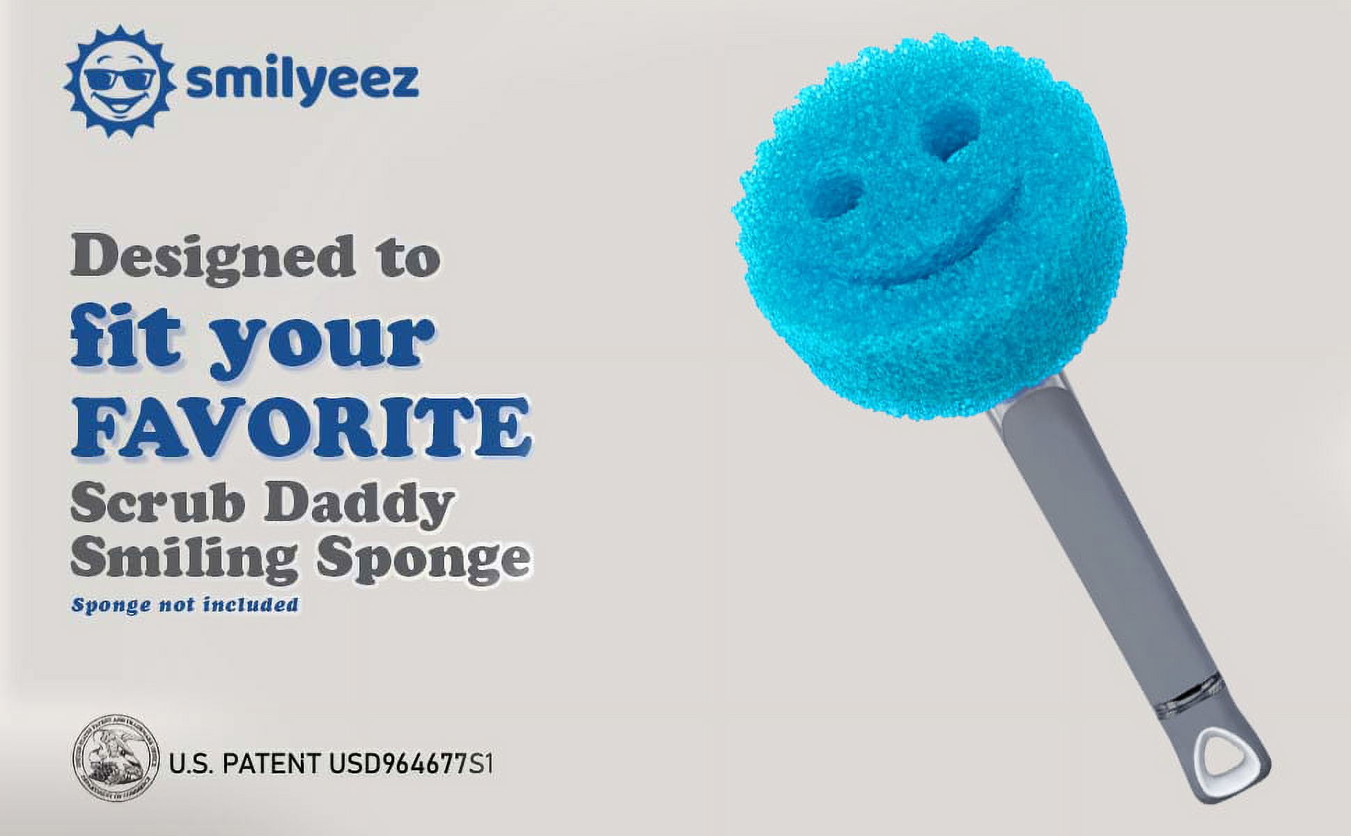 Smilyeez Original Smiling Sponge Handle Soap Dispensing Handle for