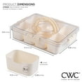 thumbnail image 6 of COOK WITH COLOR Snackle Box for Kids Lunch Box and Snack Container, Cream, 2-Pack, 6 of 11