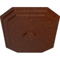 thumbnail image 3 of Ekena Millwork 25 1/4"W x 17 1/4"H x 1 3/4"P Felix Ceiling Medallion, Hand-Painted Burnished Mahogany Crackle, 3 of 5