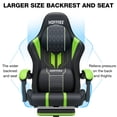thumbnail image 6 of Hoffree Gaming Chair with Bluetooth Speakers Big and Tall Gamer Chair with Footrest and Massage Game Chair with Lumbar Support and 360-Swivel Seat and Headrest for Adults, 400lbs, 6 of 10