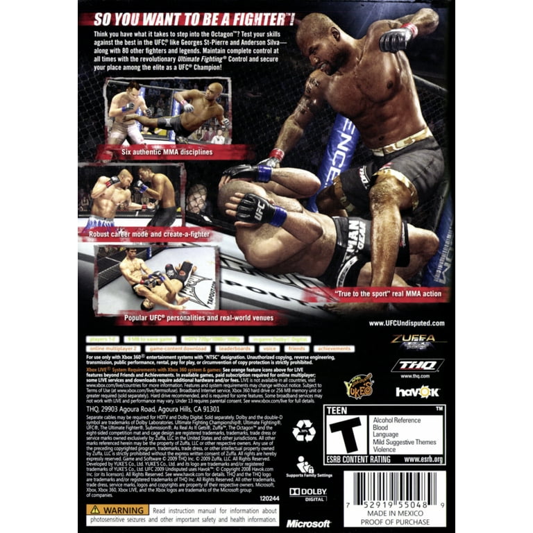 UFC 2009 Undisputed - Xbox 360 - Walmart.com
