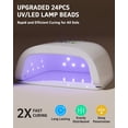 thumbnail image 3 of Lámpara LED para uñas Meremit 72W UV recargable con 4 temporizadores y sensor, 3 of 7